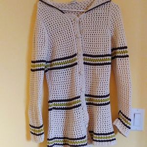 Banana Republic retro crochet button up